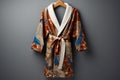 Man bath robe. Generate Ai Royalty Free Stock Photo