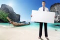 Man on the beach of Thailand Royalty Free Stock Photo