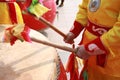 Man beating a drum Royalty Free Stock Photo