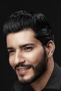 Man Beauty And Fashion. Beautiful Male With Hair Style And Beard Royalty Free Stock Photo
