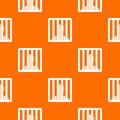 Man behind jail bars pattern seamless Royalty Free Stock Photo
