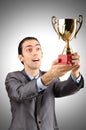 Man being awarded Royalty Free Stock Photo