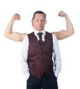 A man with biceps Royalty Free Stock Photo