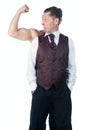 A man with biceps Royalty Free Stock Photo