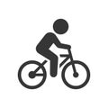 Man on Bicycle Icon