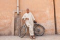 Man with bicycle, Taroudant, Morocco