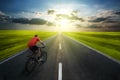 Man biking Royalty Free Stock Photo