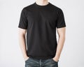 Man in blank t-shirt Royalty Free Stock Photo