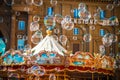 Man blows bubbles in Italy