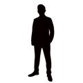 a man body silhouette vector Royalty Free Stock Photo
