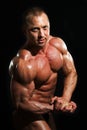 Man bodybuilder Royalty Free Stock Photo