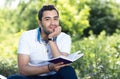 Man with book