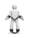 Man bound in chains Royalty Free Stock Photo