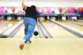 Man Bowling Royalty Free Stock Photo