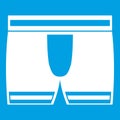 Man boxer briefs icon white