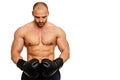 Man with boxer gloves