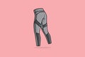Man and Boys Bottom Wear Jogger vector illustration. Sports and Fashion objects icon concept. Men active trouser with compression