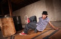 Man Break Dancing Royalty Free Stock Photo