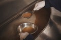 Man brewing beer at his brewery