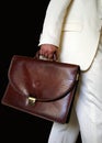 Man with brief case Royalty Free Stock Photo