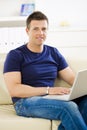 Man browsing internet Royalty Free Stock Photo