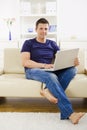 Man browsing internet Royalty Free Stock Photo