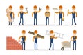 Man builder set. Royalty Free Stock Photo