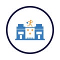 man, building, jumping, running, jumping on building icon