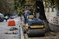 Man on a bulldozer