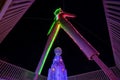 The Man at Burning Man 2015 from Underneath Him Looking Up Royalty Free Stock Photo