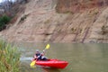 Man canoeing Royalty Free Stock Photo