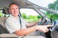 Man in car Royalty Free Stock Photo