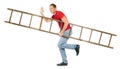 Man carrying ladder