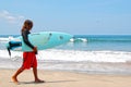 Man carrying surfboard Royalty Free Stock Photo