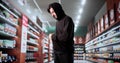 Man Caught Shoplifting Merchandise From Supermarket, Suspect Held Royalty Free Stock Photo