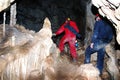 Man in cave Royalty Free Stock Photo