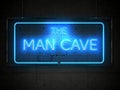 The Man Cave Neon Sign Illustration Royalty Free Stock Photo