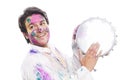 Man celebrating Holi Royalty Free Stock Photo