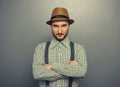 Man in checked shirt Royalty Free Stock Photo