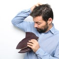 Man checking hair Royalty Free Stock Photo