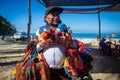 A man from Chiapas, Mexico travels to the Riviera Nayarit to sell crafts from his region to tourists.