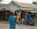 Man and child in Senegal Royalty Free Stock Photo