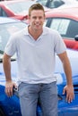 Man choosing new car Royalty Free Stock Photo