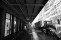 Man cleaning streets at Meatpacking district