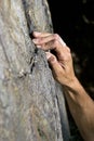 Man climbing on granite Royalty Free Stock Photo