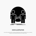 Man, Clone, User, Identity, Duplicate solid Glyph Icon vector