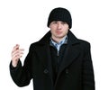 Man in coat Royalty Free Stock Photo
