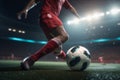 goal game soccer competition kick ball foot football sport stadium. Generative AI.
