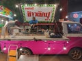 Man cooking fried rice on food truck