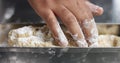 Man cooking home made bread Royalty Free Stock Photo